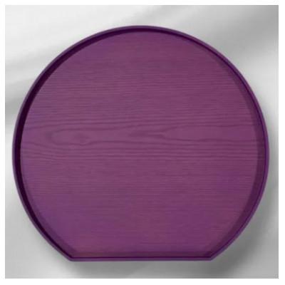 ふるさと納税 九度山町 半月トレイ　紫色