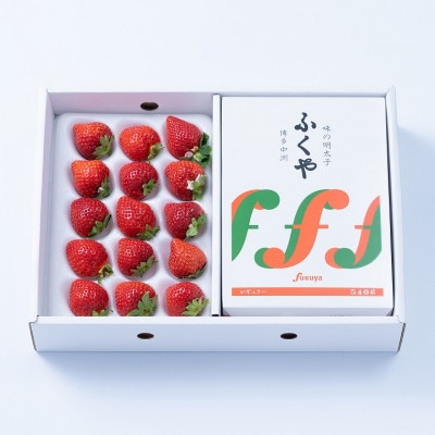 【11月下旬より順次発送】博多名物「あまおう」＆ふくや「味の明太子」(ギフト箱)(大野城市)【配送不可地域：離島】【1102519】