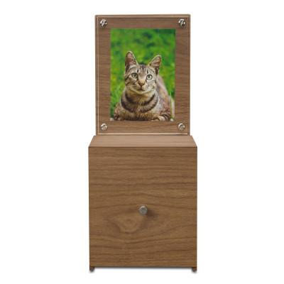 ふるさと納税 和歌山市 バスク ペットメモリアル ブラウン チェストの上にも置ける、コンパクトサイズのペット用仏壇