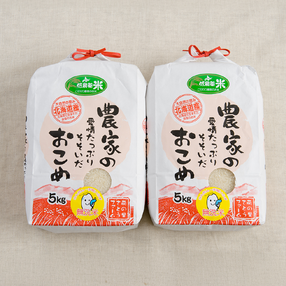 【新米予約】令和8年産【ななつぼし】(無洗米)5kg×2袋 北海道南るもい産 R011-010-R8_イメージ2