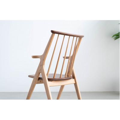 ふるさと納税 大川市 ウインザーチェア　オーデ　オーク&amp;ウォールナット　大川家具