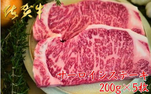 佐賀牛サーロインステーキ 5枚：B530-008