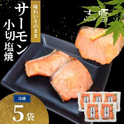 ふるさと納税 小千谷市 サーモン小切塩焼 合計350g (70g×5袋) 個包装・真空パック