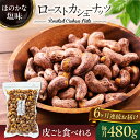 【ふるさと納税】【6回定期便】ロースト 皮付き カシューナッツ 中パック 480g【多々楽達屋】tataratiya おつまみ おやつ [MAD056]