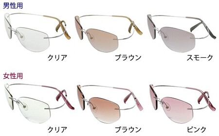 めがねのまちさばえ”より～優しい包まれる安心感『オールタイムサングラス（ チタン／チタンＦ）』女性用　クリア