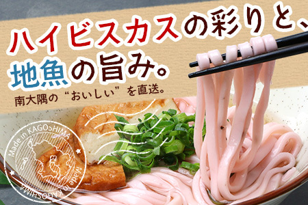 本土最南端　ハイビスカスローゼルうどん（5袋）と地魚のさつまあげ（5枚×2袋）セット