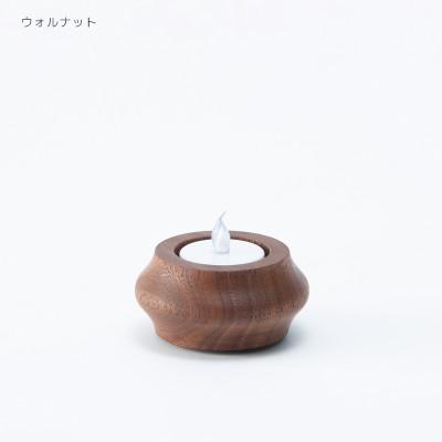 ふるさと納税 旭川市 旭川家具 cosine キャンドルホルダーBAUM　ウォルナット_03279