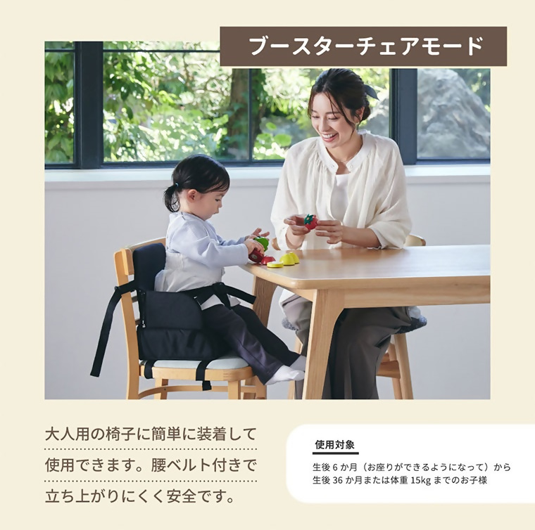 リュックチェアルンルン（ブラック）