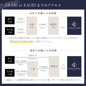 【AKARI et KAORI】宿泊補助券15,000円分　050-004