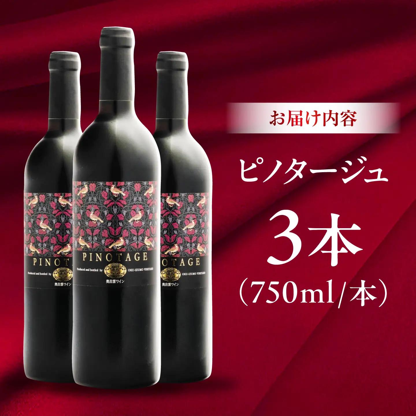 ピノタージュ 3本 750ml×3 赤ワイン [AICS107]