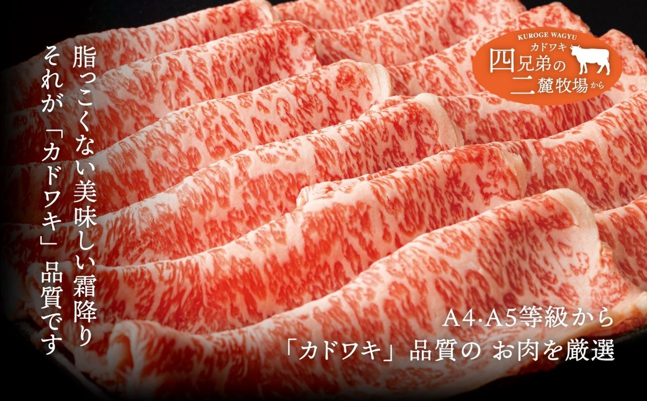 A4･A5「二麓（にろく）霜降り」黒毛和牛（大判）ローススライス 500g（250g×2） ニセコ連峰と鈴鹿山脈、二つの麓（ふもと）で育てた脂の質にこだわった美味しい霜降りをリーズナブルに│牛肉 国産牛 ブランド牛 冷凍便 年末年始 お正月 焼肉 しゃぶしゃぶ すき焼き 三重県 四日市市 ふるさと納税