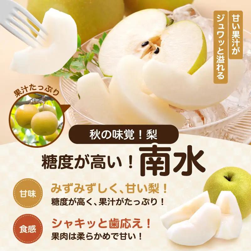 先行受付 南水（有袋美品）約3kg  2026年9月中旬～10月中旬発送［新規就農者応援コース 幸作会］［K-42］