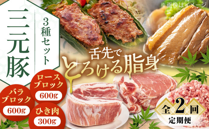 
                  【全2回定期便】平田牧場 3種セット《喜茂別町》【平田牧場】 肉 豚肉 ブロック ステーキ ステーキ用 ロース ロースステーキ バラ とんかつ ミンチ 豚ミンチ 北海道 セット [AJAP046]
                