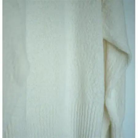 【ezu】monochrome sweater white /コットン100%◆高級◆白◆Lサイズ【1720356】