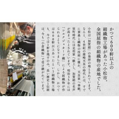 ふるさと納税 小松市 【明治28年創業の伝統と歴史のある絹織物メーカーがつくる扇子】絹紋紗 扇子(白) |  | 02