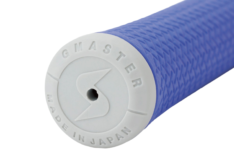 【5本セット】GMASTER GOLFGRIP(スタンダード　49g±1　バックライン無)　ロイヤルブルー×ホワイトト【ゴルフ ゴルフグリップ 高精度 スタイリッシュ グリップ 国産 国内生産】（CW
