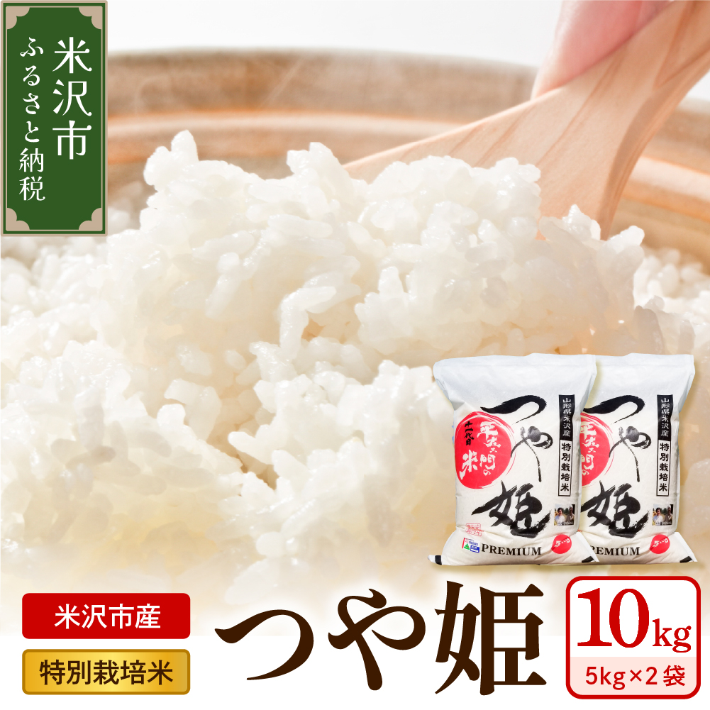 《 先行予約 》【 令和7年産 】 特別栽培米 つや姫 計10kg ( 5kg×2袋 ) 〔2025年10月中下旬頃～順次お届け〕2025年産 産地直送 農家直送 ブランド米