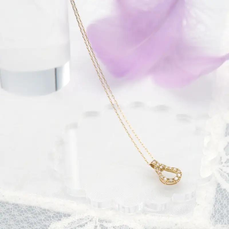 K18 0.15ct ダイヤモンド ペンダントネックレス　FHH-019980