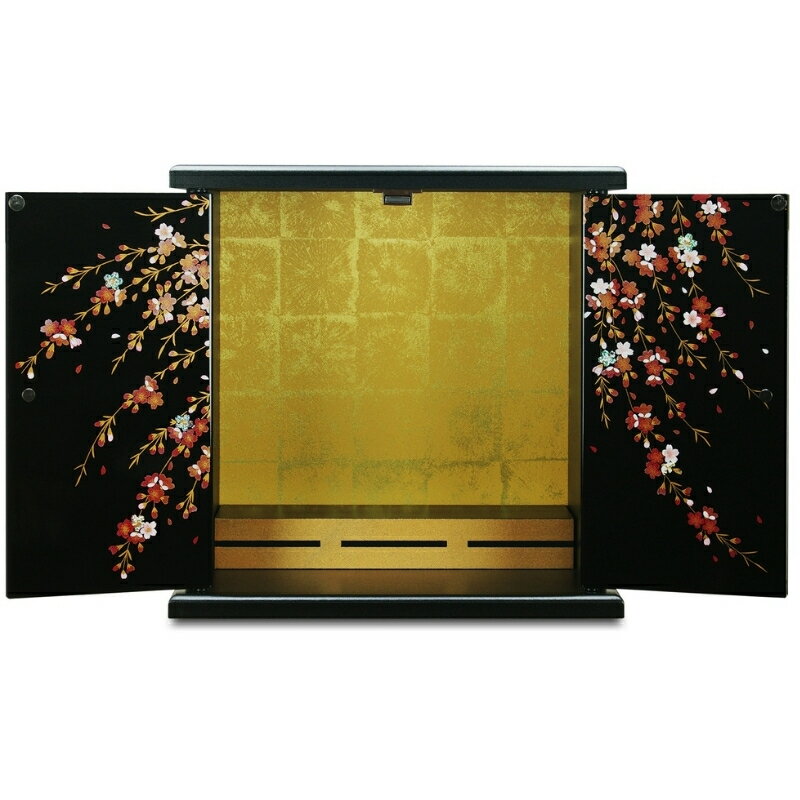 【ふるさと納税】タツクラフト 紀州塗り ミニ仏壇 雅 小 しだれ桜 【Tk166】 | 用品雑貨 文房具 手芸 仏壇 仏具 神具 仏具 仏壇
