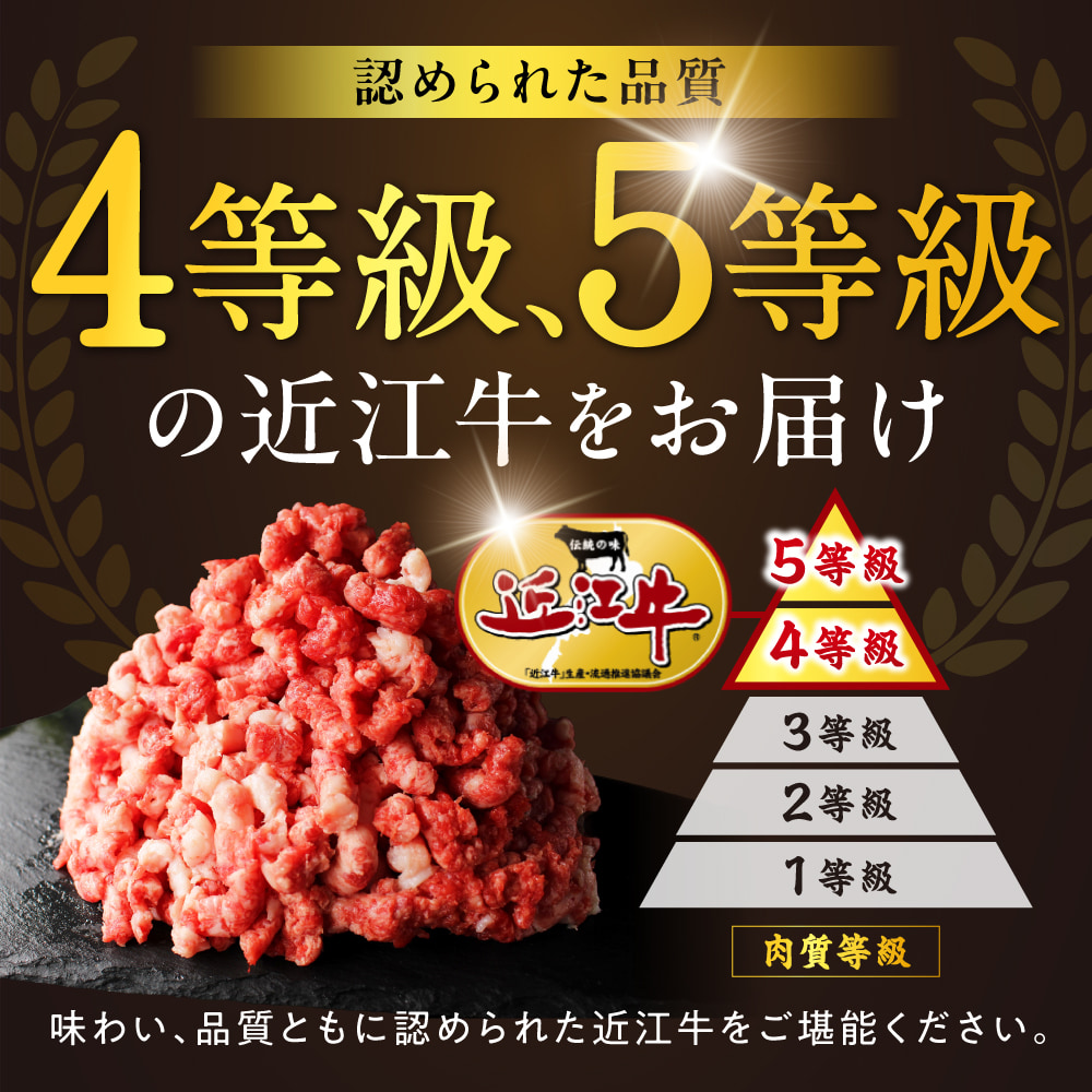 極上近江牛粗びきミンチ 800g と近江牛の牛脂ミンチ 200g のセット 近江牛専門店 万葉 株式会社びわこフード(近江牛専門店 万葉) 滋賀県 東近江市 A-B19 牛肉 近江牛 挽肉 ミンチ 粗