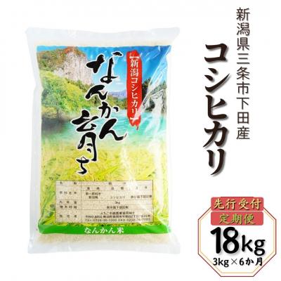 ふるさと納税 三条市 [定期便3kg×6か月] コシヒカリ  令和7年産米 新潟県三条市【026S006】