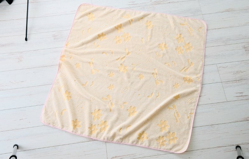 【高島屋選定品】泉州タオル おくるみ１枚（オレンジ）【タオル 国産 シンプル 日用品 ベビー】 TTT0007_イメージ2