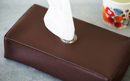 No.239-09 PVCレザーティッシュケース「JECY」2個セット（グレー）