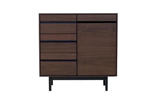 【ふるさと納税】ロゼッタ80サイドボード（ウォールナット）【開梱・設置】 AX036 新生活