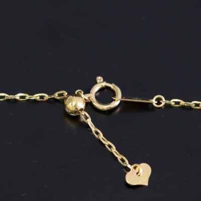 K24純金0.4ラディアントチェーンネックレス45cmスライドムーブ付き【配送不可地域：沖縄県】