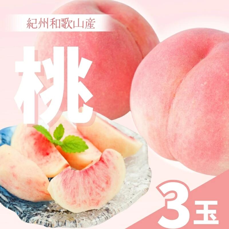 【ふるさと納税】※先行予約受付 和歌山県産の桃 (3玉)【2025年6月中旬頃～8月上旬頃順次発送予定】 / 和歌山 もも 桃 甘い ギフト 贈り物 プレゼント 夏ギフト 果物 フルーツ 人気 産地直送 和歌山県 お取り寄せ