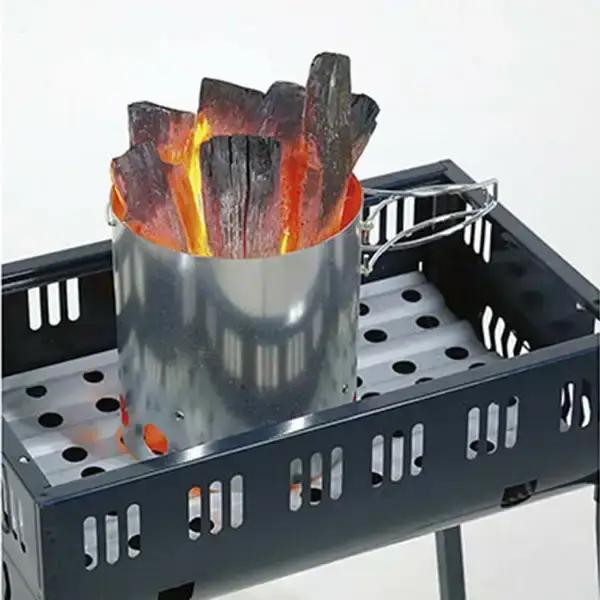 [キャプテンスタッグ] 大型火消しつぼ 火起し器付 キャンプ アウトドア用品 焚火