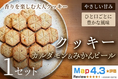 クッキー「カルダモン&みかんピール」（20枚入）×1セット【焼き菓子】アレルギー対応 動物性不使用 植物性素材 卵不使用 乳不使用 プラントベースフード お取り寄せ 手作り 朝食 手土産 ギフト 贈答