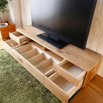 ふるさと納税 大川市 日本の職人の細かな技が魅せる【ネオ150TVボード ホワイトオーク】職人MADE大川家具『境木工』 |  | 01