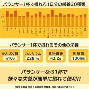 [バナナ風味] 栄養補助食品 ドリンク バランサー 510g 30杯分 準完全栄養食【1604200】