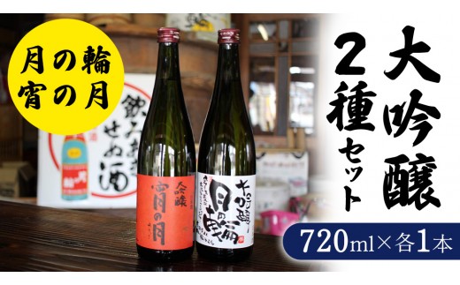 【 月の輪 】 大吟醸 2種 セット 宵の月 月の輪  ( 720ml × 2本 ) 日本酒 飲み比べ のみくらべ 大吟醸 特定名称酒 吟醸造り 岩手県 つきのわ 山田錦 吟ぎんが 贈り物 贈答 ギフト 晩酌 お燗 酒 お酒 さけ sake SAKE 純米 日本酒セット 地酒セット 酒造 酒蔵 (AW010)