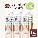 【ふるさと納税】濃いアーモンドミルク たっぷり食物繊維1000ml×6本入り 飲料 飲み物 珈琲 焙煎 ヴィーガン 健康飲料 ダイエット 植物由来 オーガニック 47-AZ