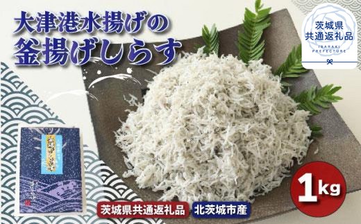 大津港水揚げの釜揚げしらす　1kg（茨城県共通返礼品／北茨城市産） ／ しらす シラス 魚 釜揚げ 釜揚げしらす 大津港 1kg