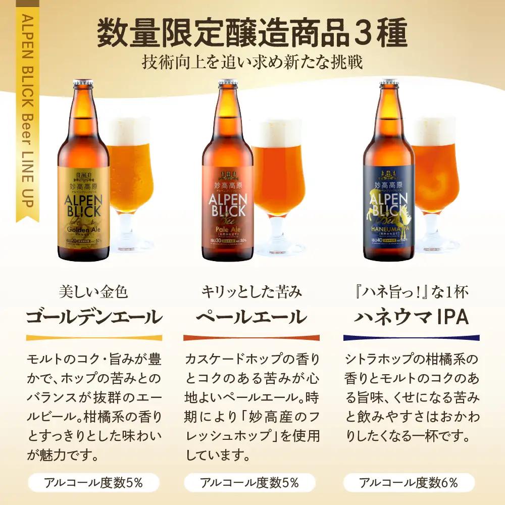 妙高高原アルペンブリックビール６種ギフトセット(500ml×6本) ビール クラフトビール 地ビール エール ラガー 飲み比べ お取り寄せ 金賞受賞 家飲み 晩酌 詰め合わせ 贈り物 贈答 ギフト プ