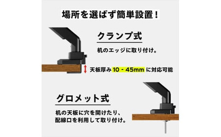 モニターアーム デュアル 耐荷重15kg/1本 ホワイト/白 PS2DW【 神奈川県 小田原市 】