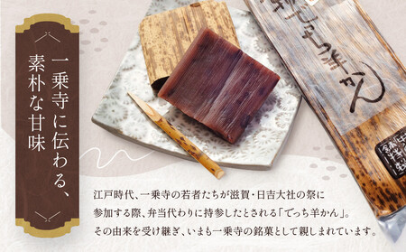 【一乗寺中谷】一乗寺名物 でっち羊かん 3個入り ｜京都 老舗和菓子店 人気スイーツ ｽｲｰﾂ