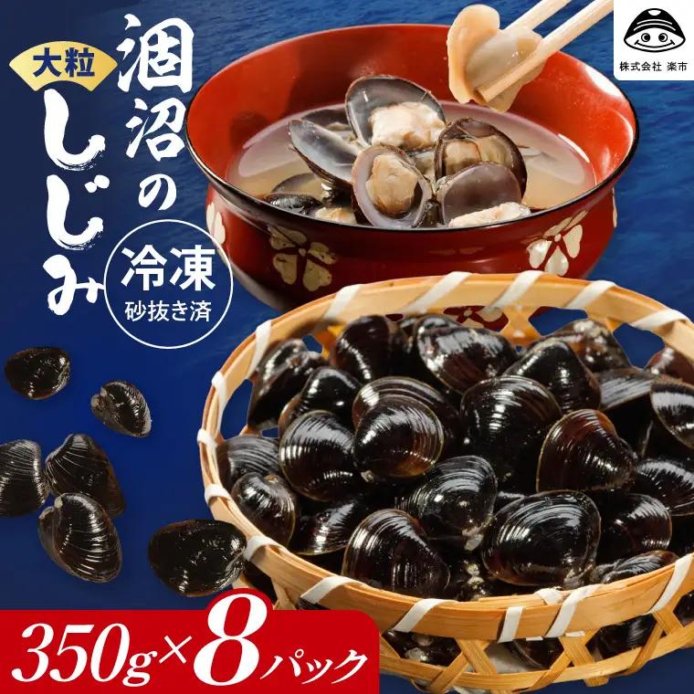 涸沼のプリップリ大粒冷凍しじみ（砂抜き済）350g×8P 茨城県 水戸市（BJ-6）
