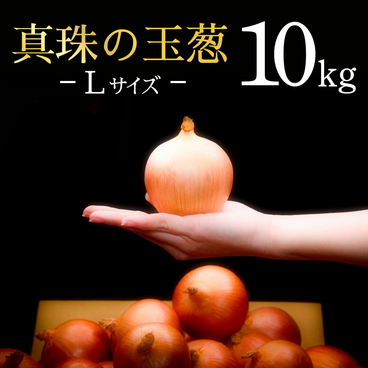 【ふるさと納税】真珠の玉葱 Lサイズ10kg≪海のミネラルで育てた玉葱≫11/30まで受付【50104】