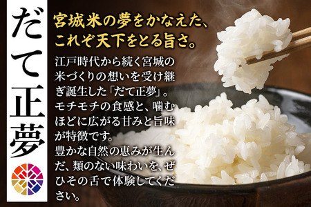 【令和6年産・白米】宮城県栗原市産 だて正夢 15kg (5kg×3袋)