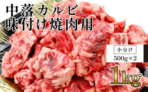 
中落カルビ　味付け焼肉用　約500g×2
