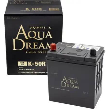 AQUADREAM GOLD 自動車始動用バッテリー ISS車対応  K-50R 1個_家電製品 アウトドア・カー用品  _【配送不可地域：沖縄県】【1608327】