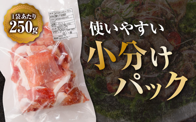 【数量限定】鹿児島県産 黒豚切り落とし 2.5kg　K025-001_05
