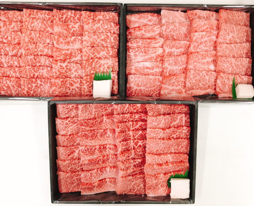 
            【PRキャンペーン対象】【4等級以上】特選 近江牛焼肉食べ比べセット【1.5kg（肩ロース500ｇ、モモ500ｇ、バラ500ｇ)】【AB67W】
          