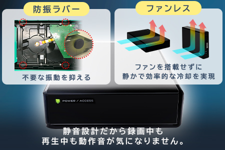 【125-01】ロジテック SeeQVault（シーキューボルト）対応 テレビ録画用  3.5インチ 外付けハードディスク 8TB【LHD-ENB080U3QW】