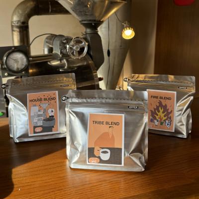 ふるさと納税 つくば市 つくばで焙煎!トライブのブレンド3種 計750gセット(250g×3)[豆] |  | 01