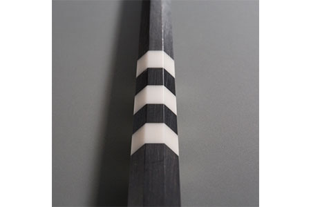 八角箸(はし）MARUNAO Star [マルナオ]  燕三条の職人技 逸品の箸 黒檀大理石 銘木箸 高級箸 23.5cm【031P006】